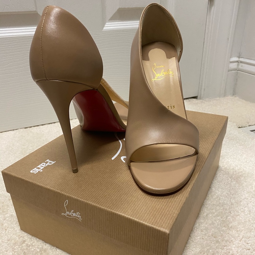 Nude Christian Louboutin heels